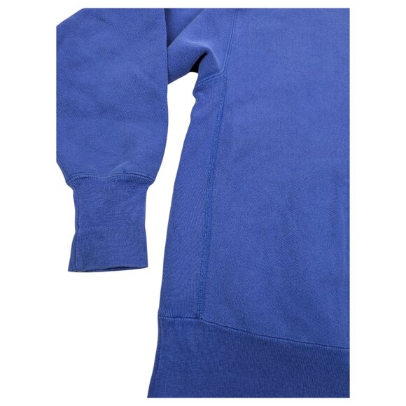 Vintage 90s Champion Reverse Weave Blue Blank Crewneck Sweatshirt Size L - Picture 7 of 12